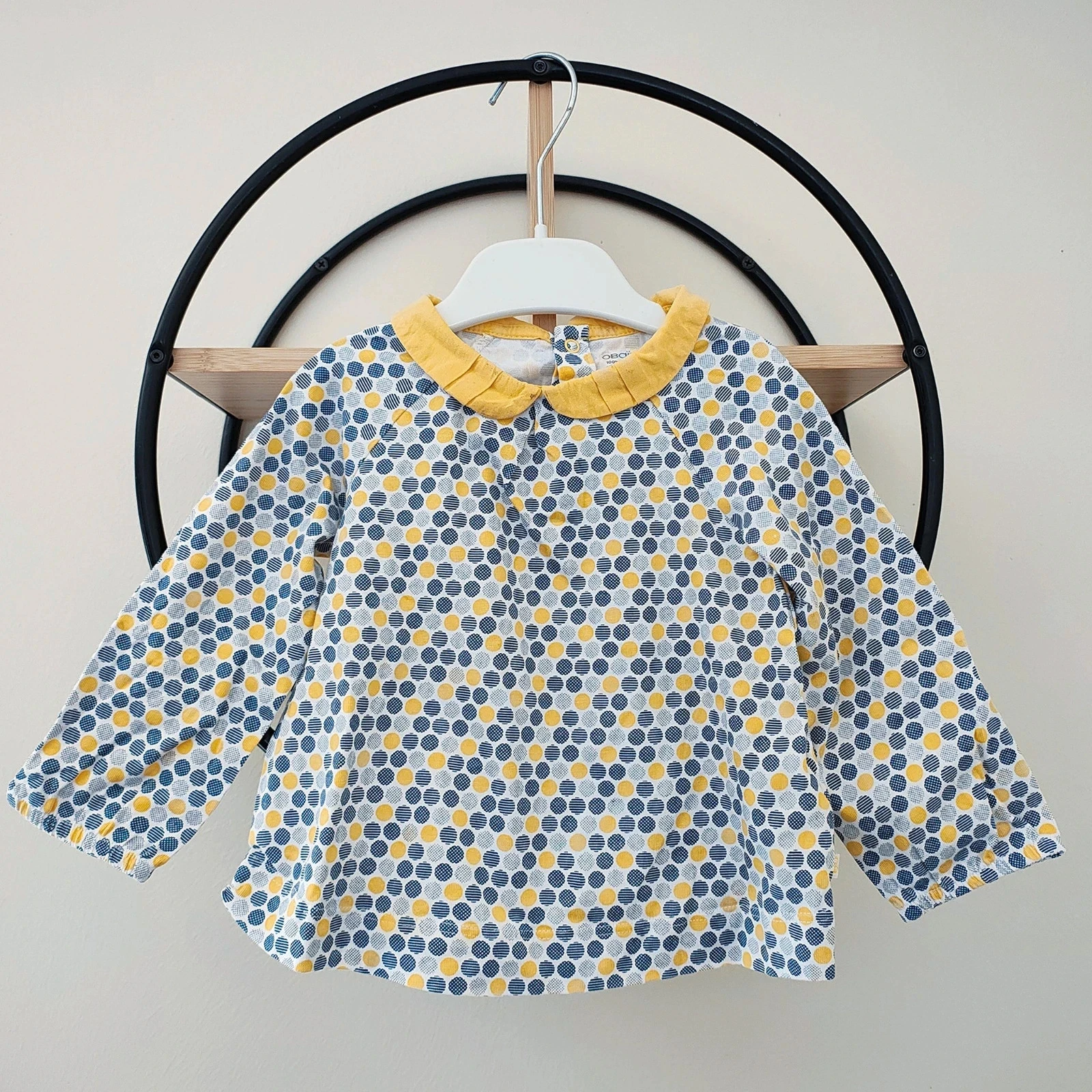 18 mois teeshirt col claudine obaibi okaidi